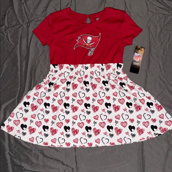NFL Tampa Bay Buccaneers Red and White Dress - Picture 1 of 1